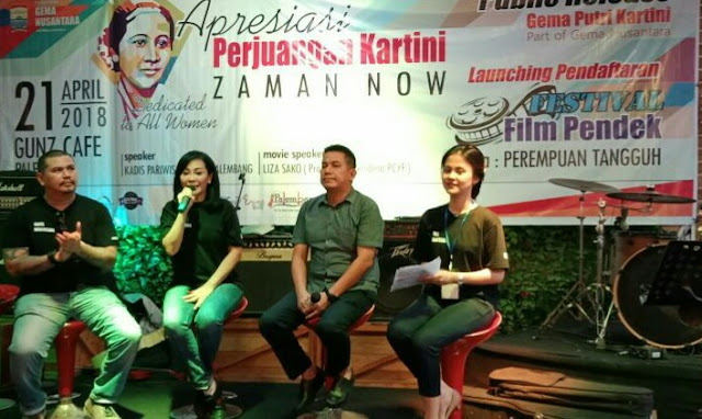 Memperingati Hari Kartini Liza Sako Lounching Festival Film pendek Bertemahkan "Perempuan Tangguh"