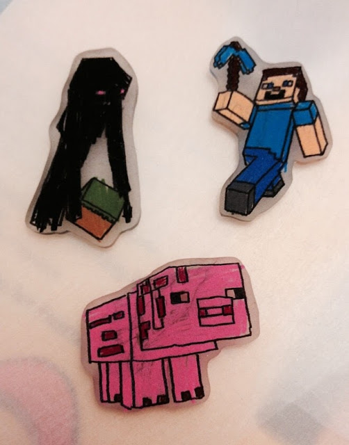 Minecraft Projects for Kids: DIY Minecraft Shrinky Dinks