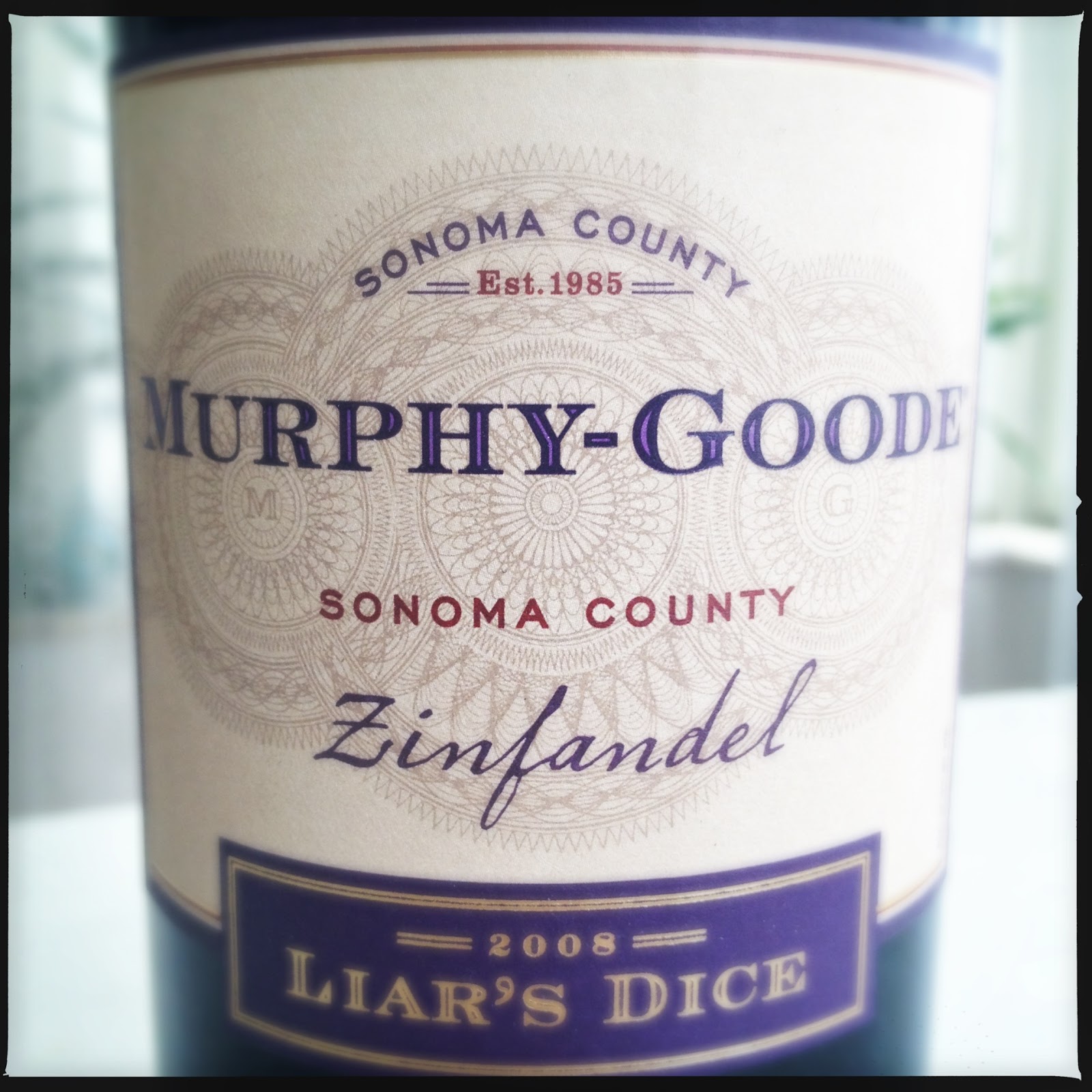 Johan P 2008 MurphyGoode Zinfandel Liar's Dice