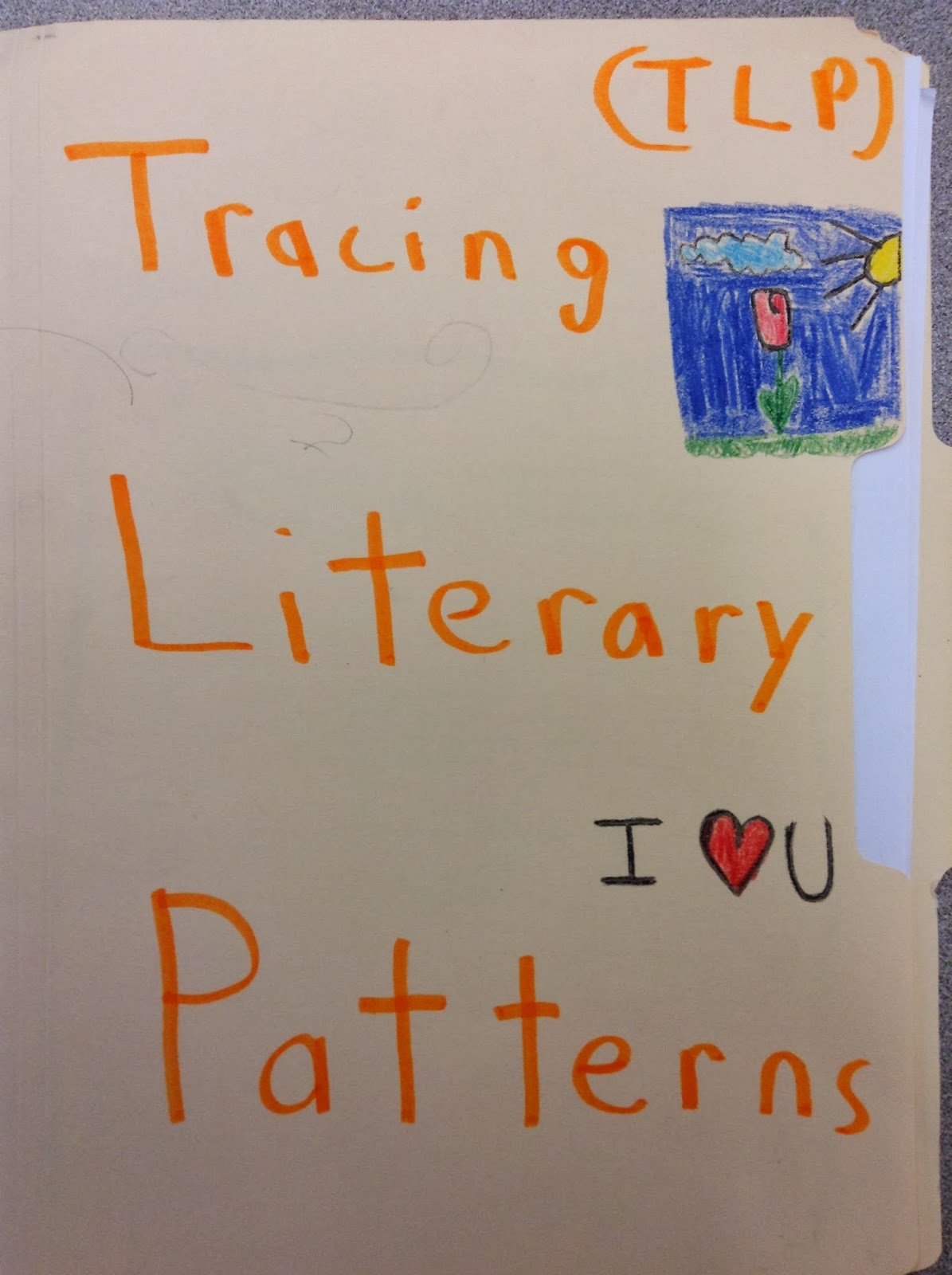 Mrs. Jaffe's Bulletin Board Tracing Literary Patterns