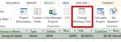 How To Add Holidays And Change Working Time In MS Project Free how-to-add-holidays-and-change-working-time-in-ms-project-free