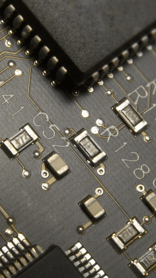 Circuit Board With Chip  Android Best Wallpaper