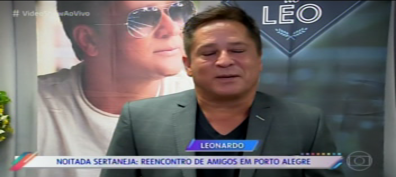 MATÉRIA do Leonardo e amigos programa vídeo show em Porto Alegre 23 4 2018