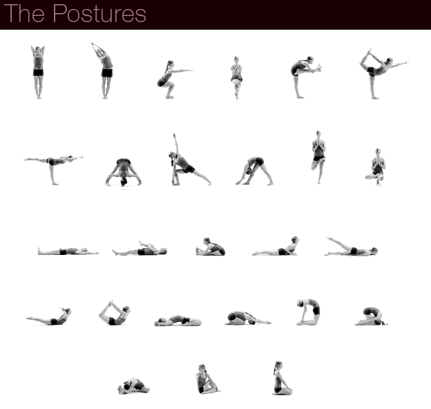 Twenty Six Posture Exercises Bikram Yoga Poses ~ Yoga ...