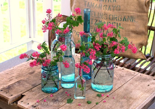 Quirky uses for mason jars, via Funky Junk Interiors