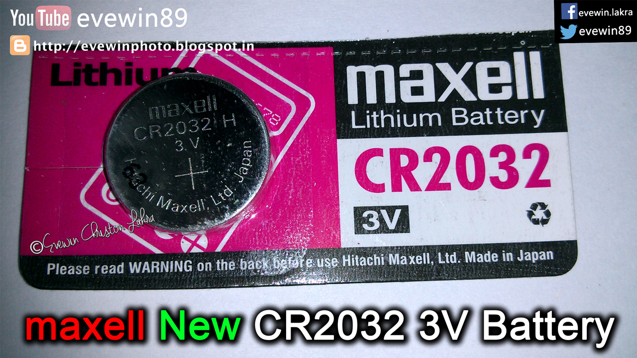 Evewin Photo maxell CR2032 3V Lithium Battery