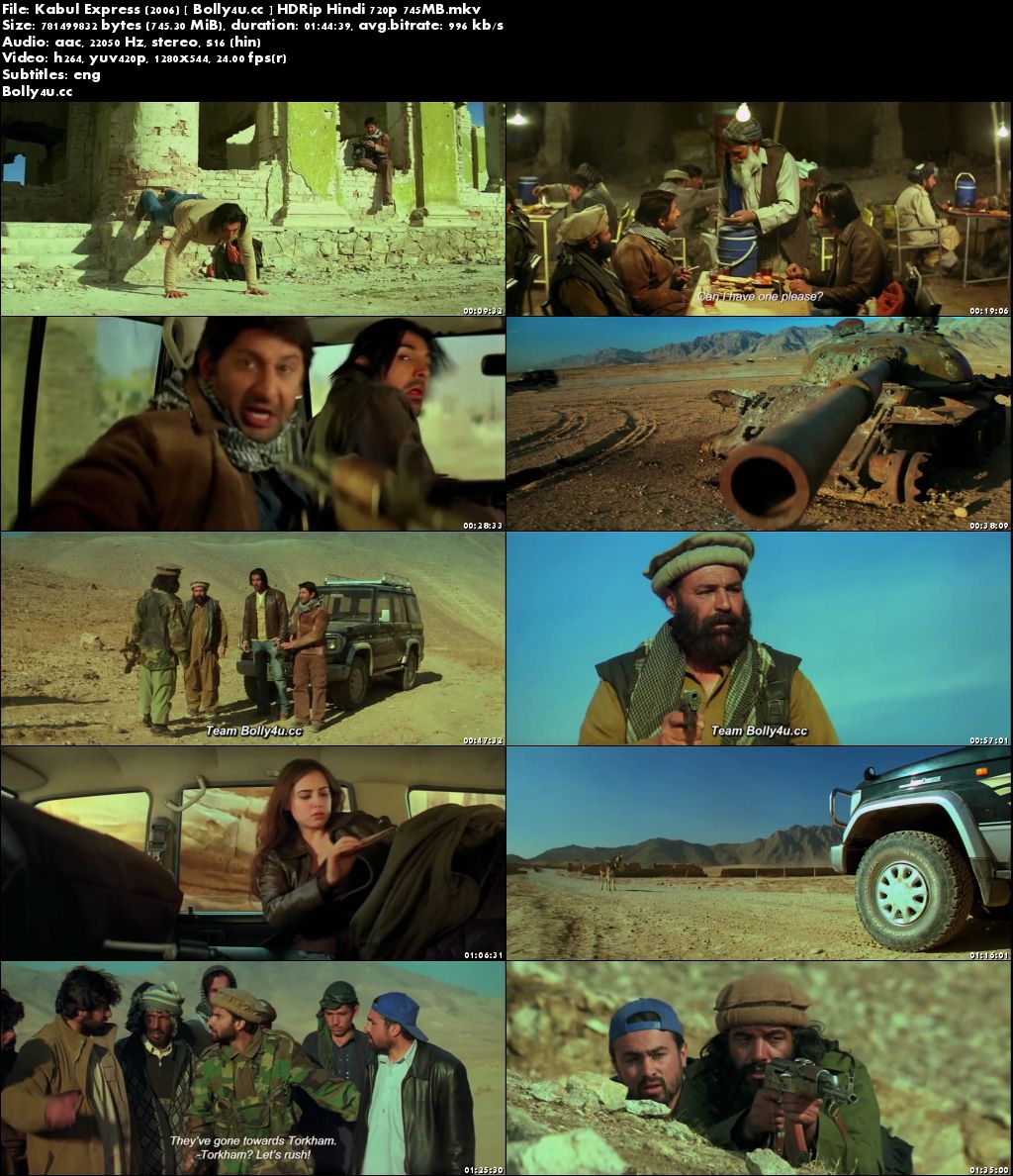 Kabul Express 2006 HDRip 750Mb Full Hindi Movie Download 720p