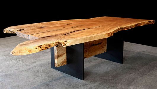 wood and glass furniture design