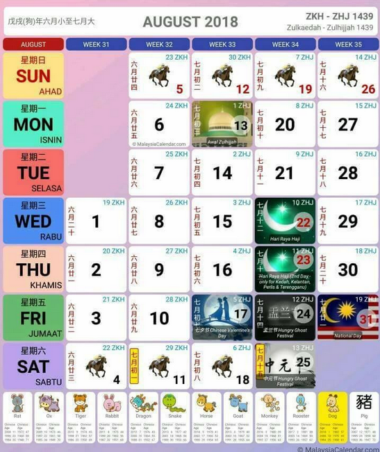 Kalendar Kuda 2018 Cuti Sekolah Malaysia Pendidikanmalaysia Com