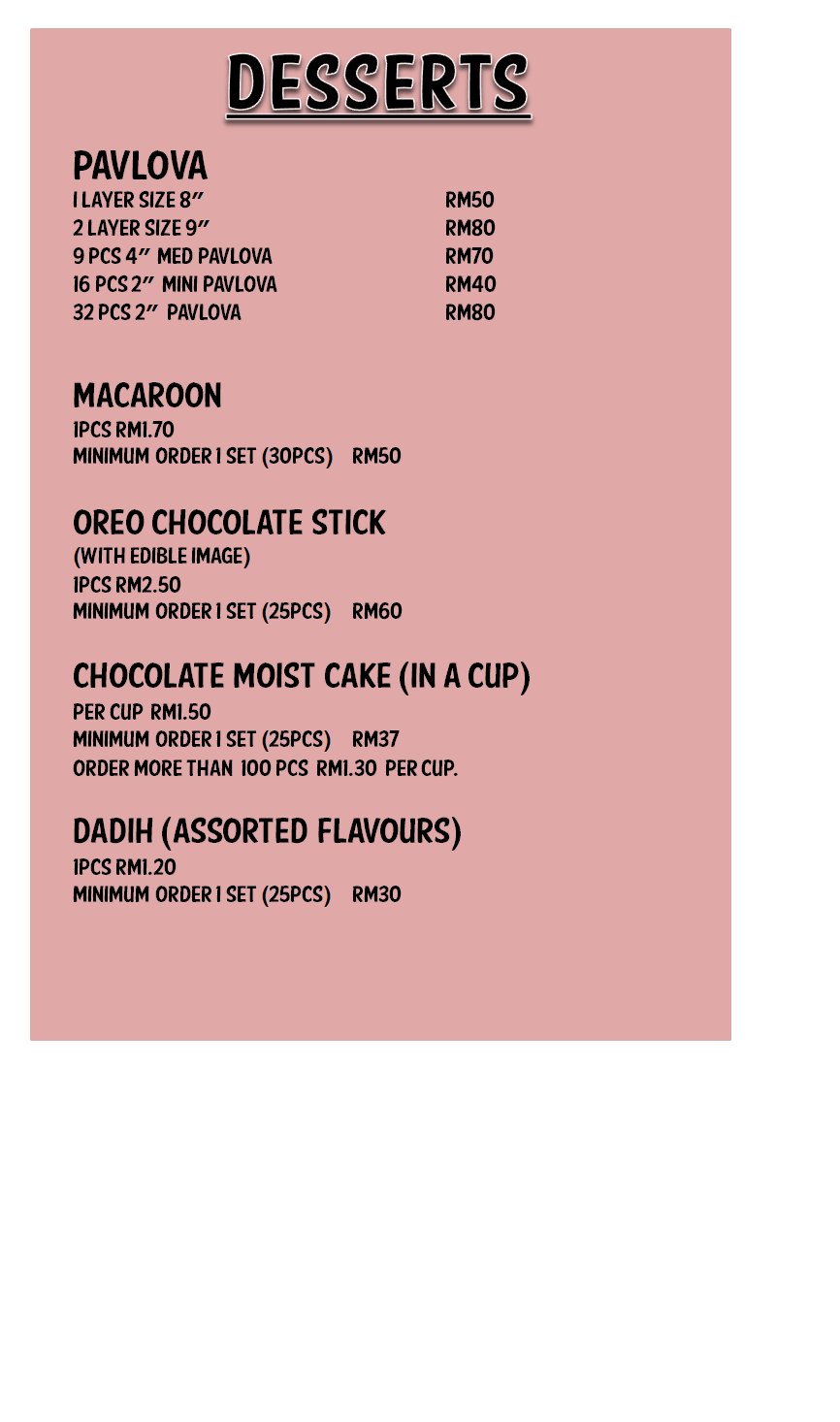 Desserts Pricing Nicely Feeling More Than Just Party n Cakes!