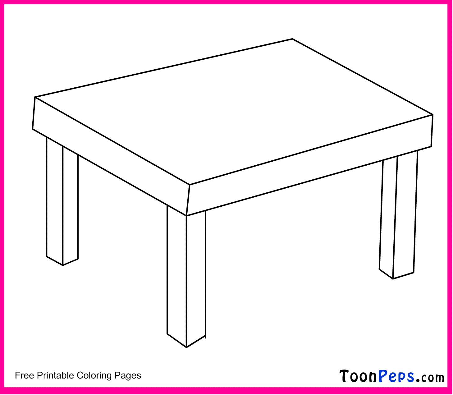 table coloring pages - photo #9