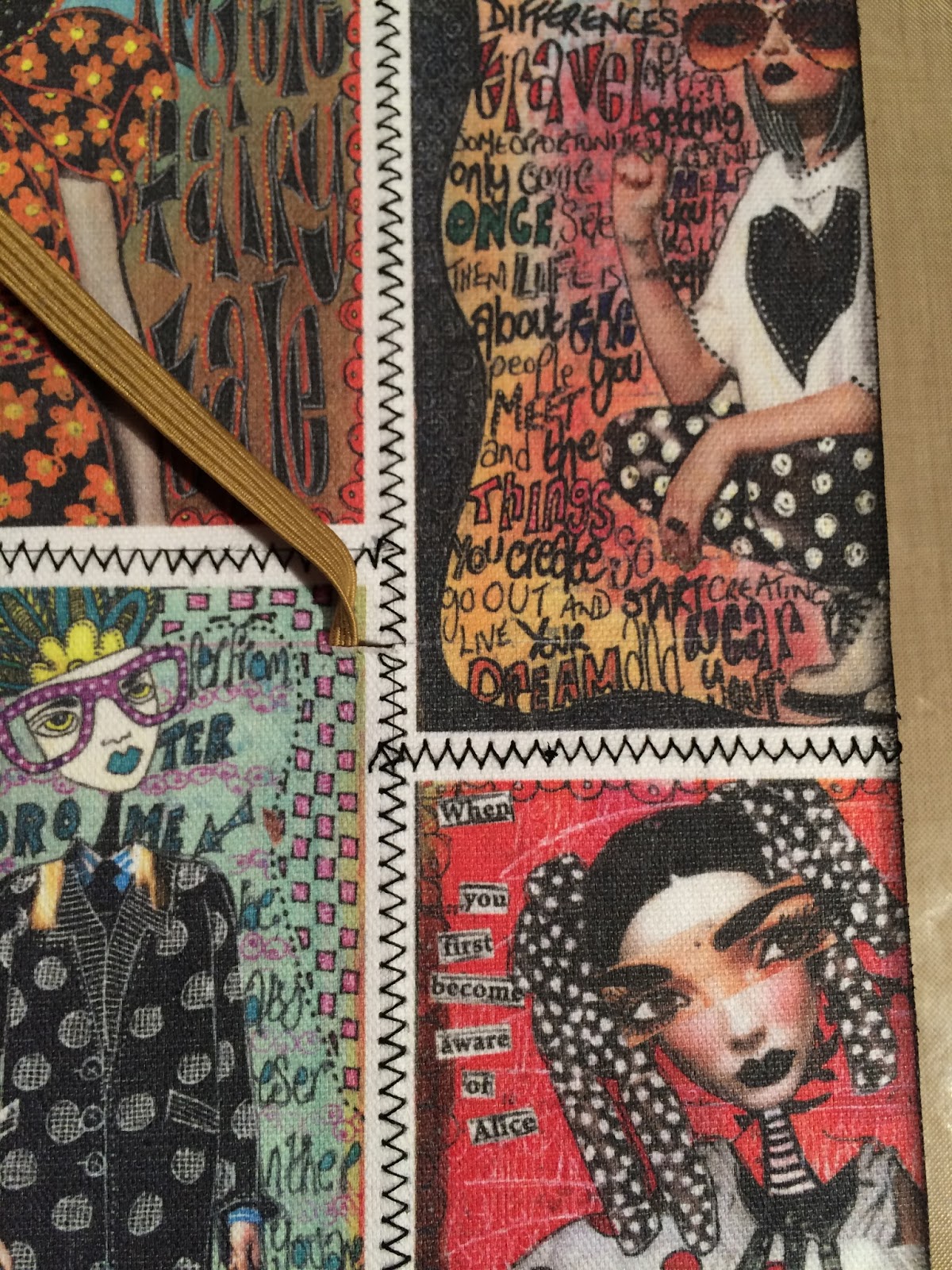 Dylan's Blog Dylusions Flip Journal Canvas Cover StepbyStep