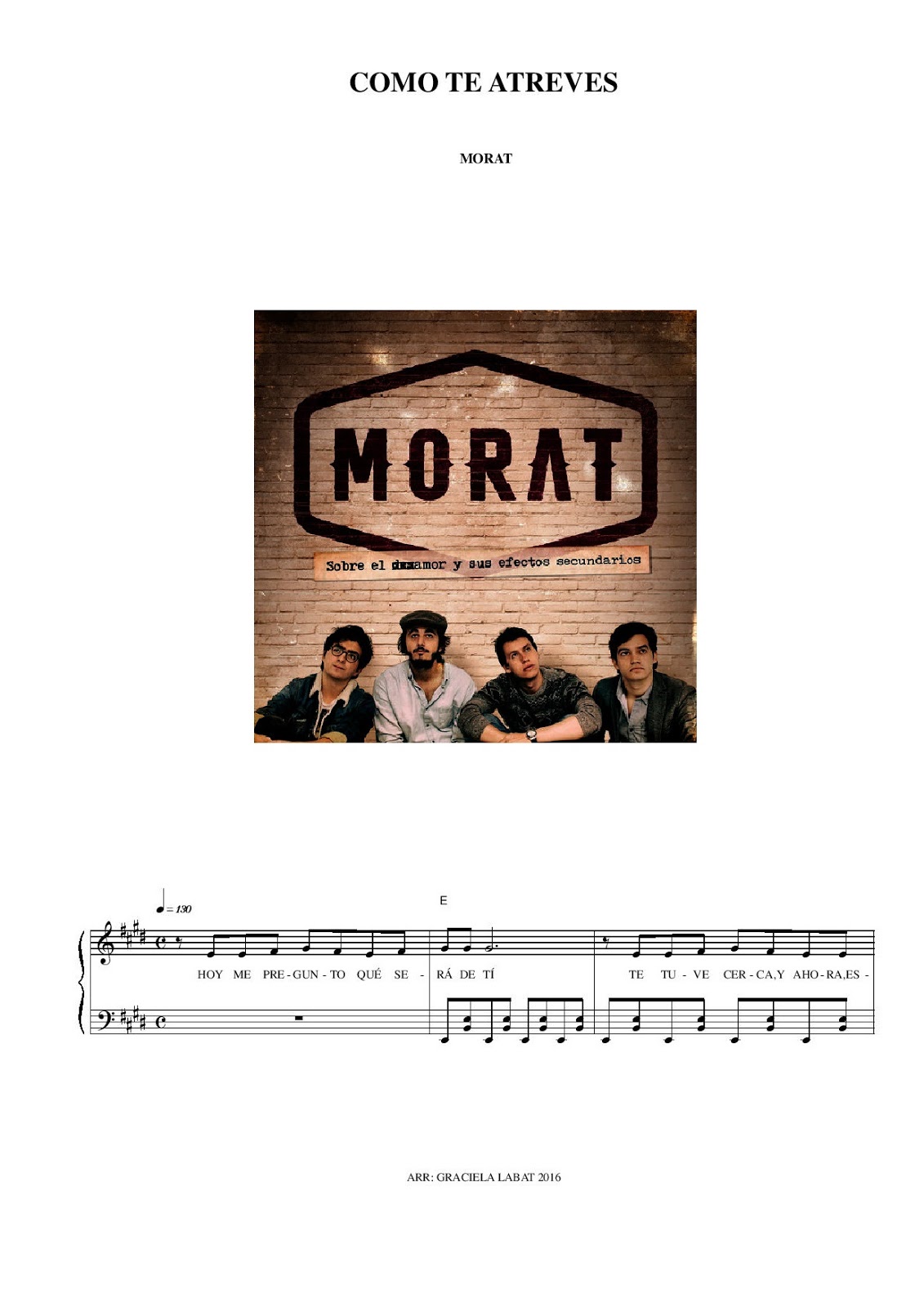 TODO TECLADOS: "COMO TE ATREVES" MORAT piano