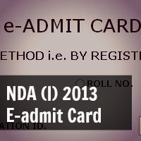 UPSC NDA (I) 2013  E-admit Card 