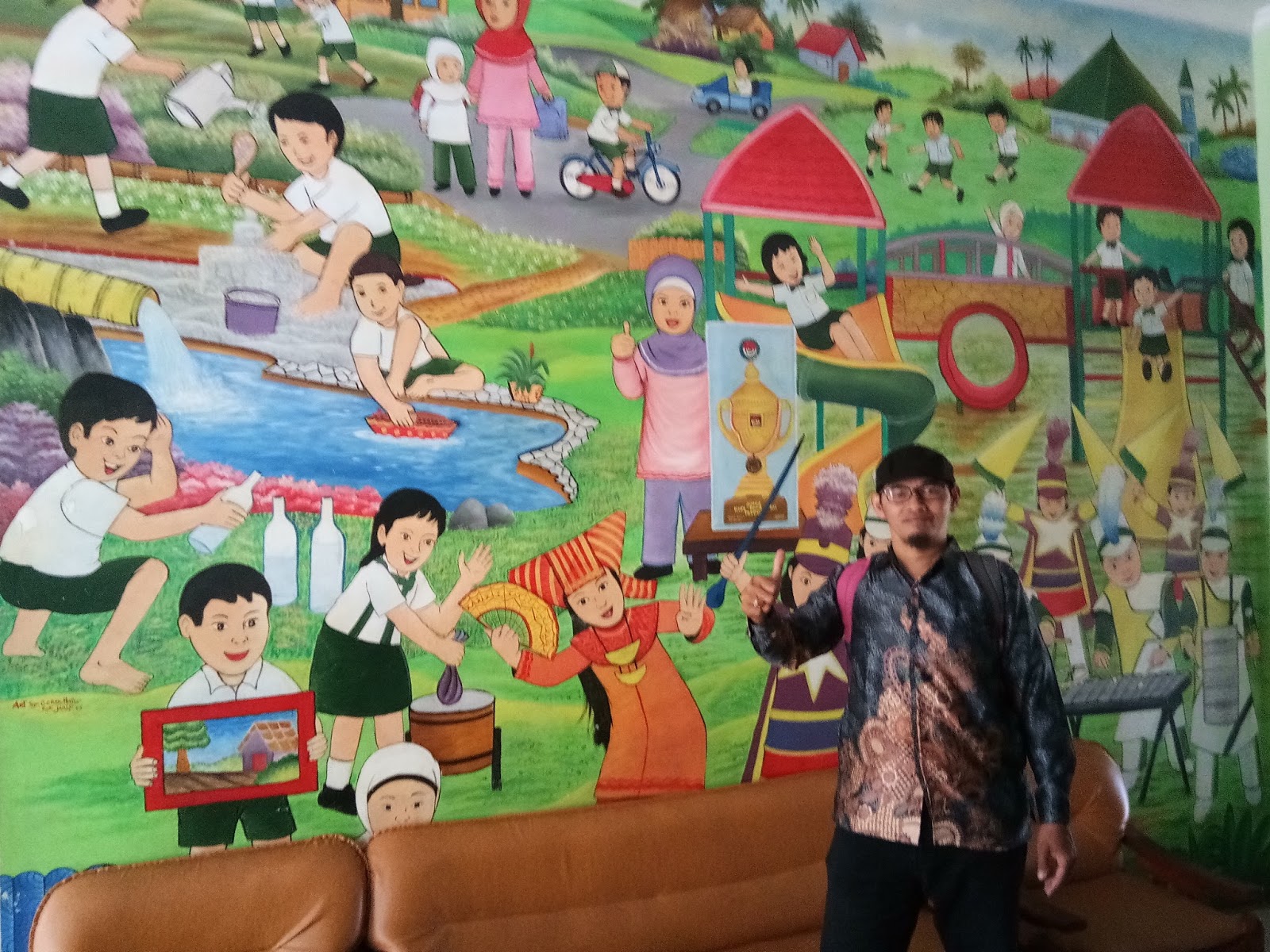 Lukisan Dinding Sekolah Dasar Cikimm Com