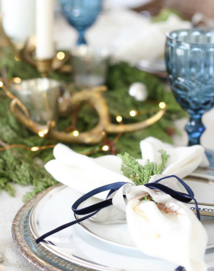 casa rustic-chic decorada para la navidad