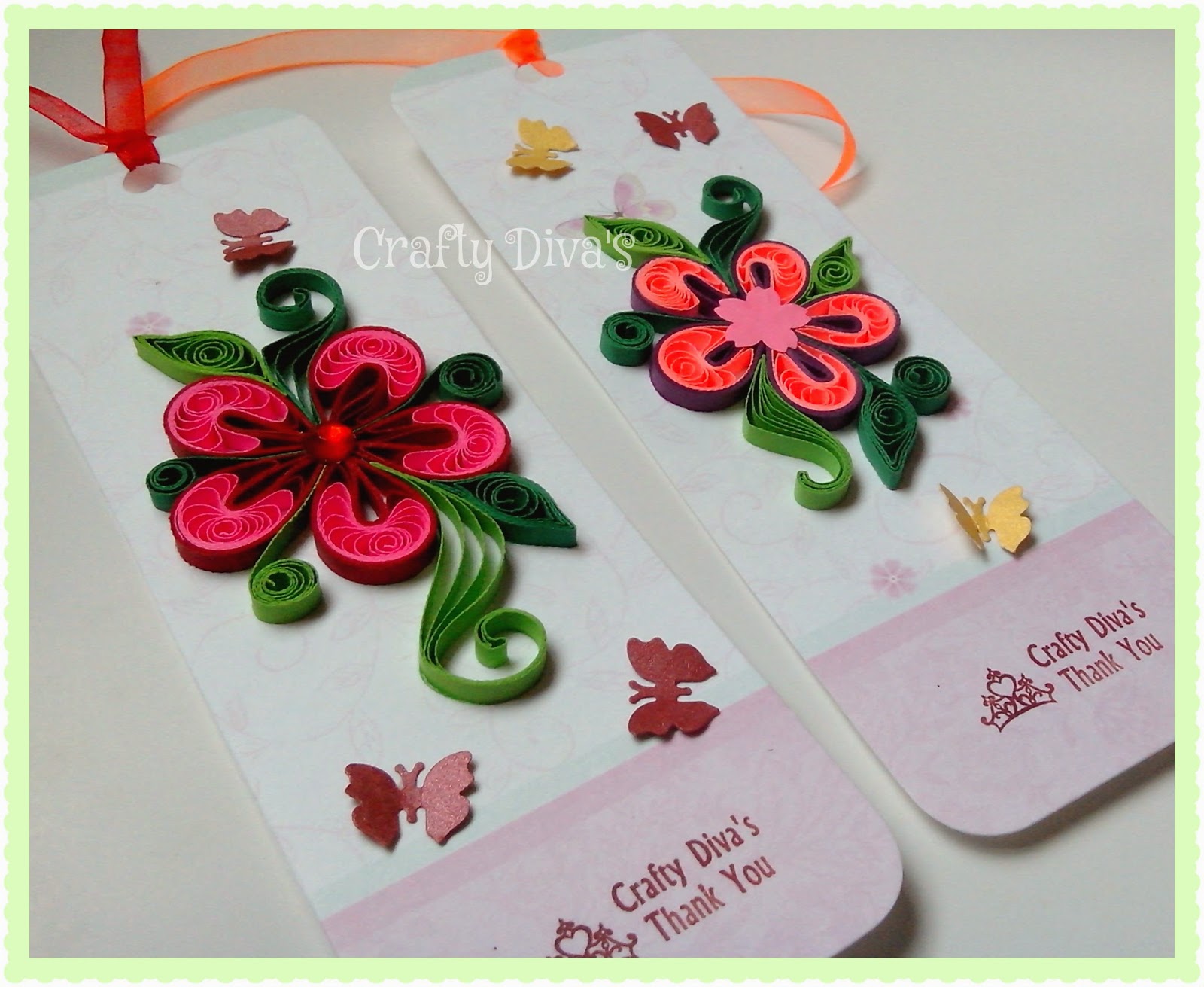 Crafty Diva's QUILLED BOOKMARK