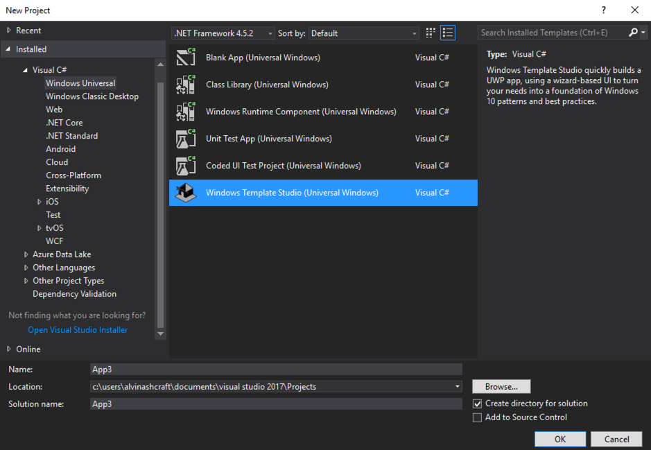 windows template library