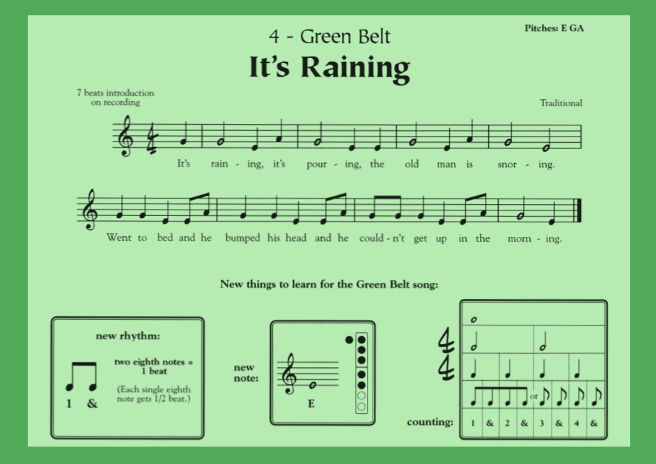 Marshall Music Recorder Karate Belt Songs