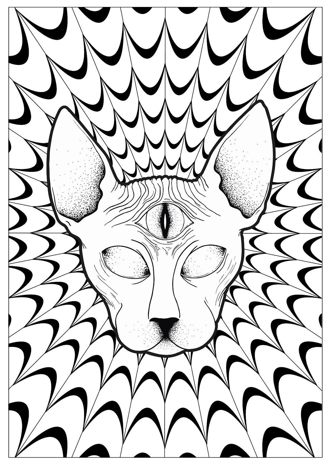 New Trippy Coloring Pages To Print for Kids