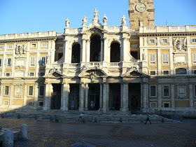 The Basilica of Santa Maria Maggiore in Rome was damaged by the earthquake