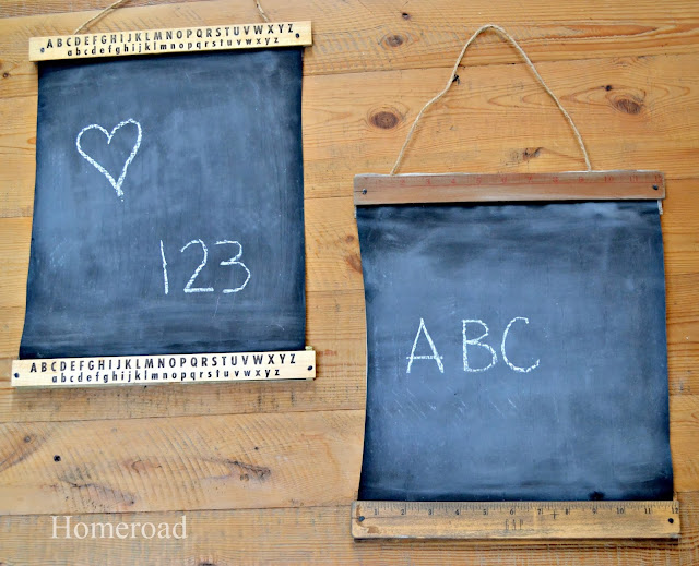 How to Make Vintage Ruler Chalkboards Homeroad