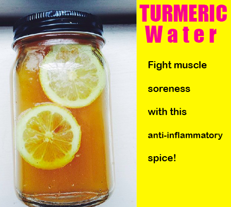 sore muscles turmeric water try