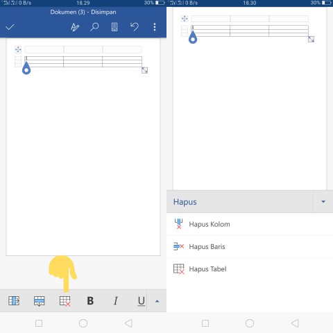Cara Membuat Tabel Di Word Android Mudah Dan Cepat E Gaptek