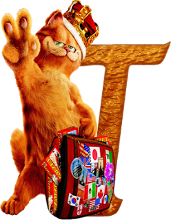 Alfabeto de la película de Garfield 2. 