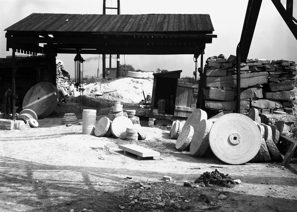 BGS Geoheritage images from the collections Making grindstones