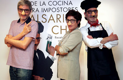 Mikel Iturriaga, Montse Domínguez y Falsarius Chef