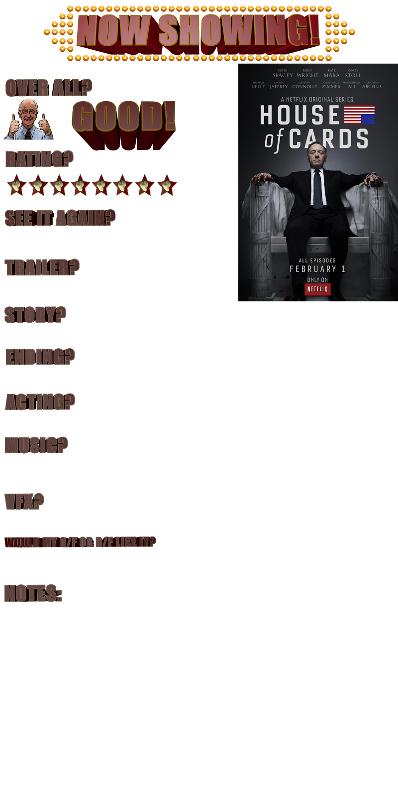 MOVIE REVIEWS : TV-SERIES