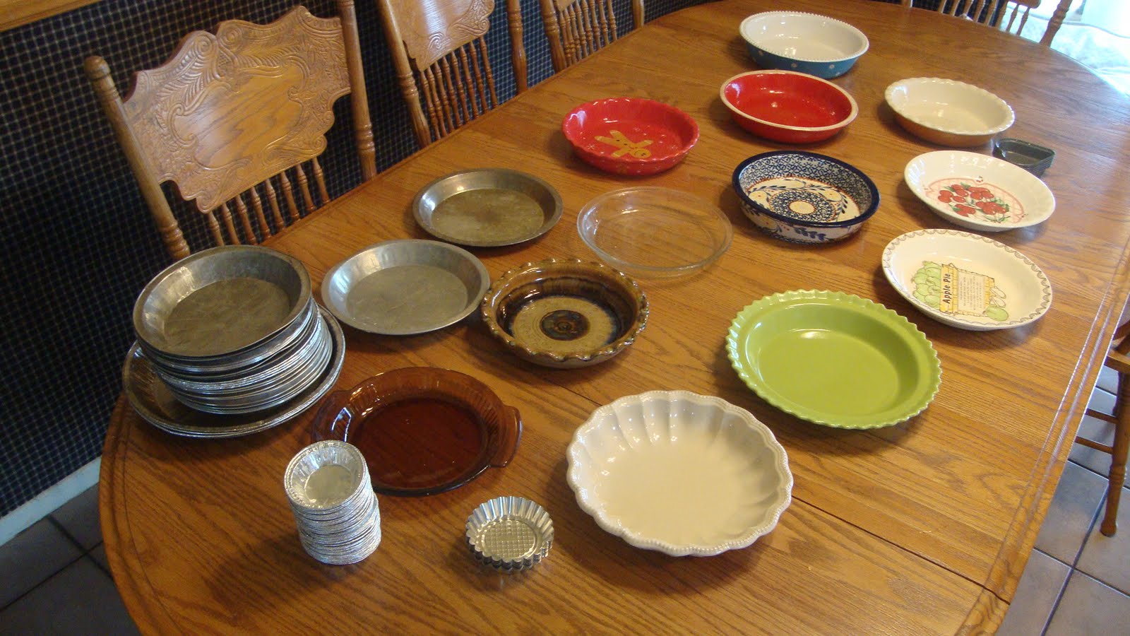 Pie Parade My growing pie plate collection