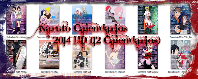 calendarios anime 2014 naruto