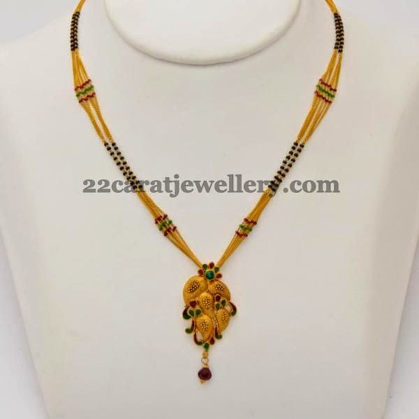 Mangalsutra with Leafy Pendant