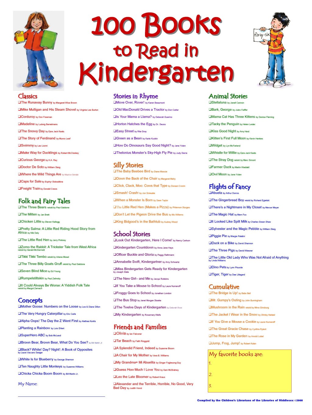 Kindergarten+Poster w1024 - Printable Kindergarten Books