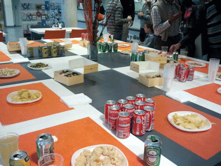 Aperitivo después de la presentación del libro Fundamentos del SEO