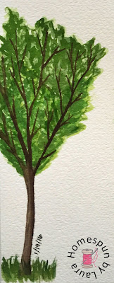 tree watercolor Daily Doodle 