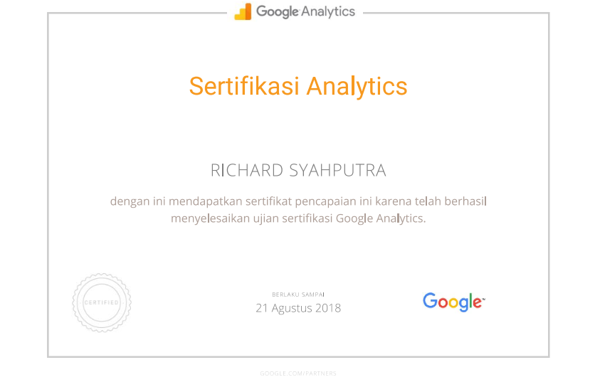 Padang Xp Crew Cara Mendapatkan Sertifikat Google Analytics 2017