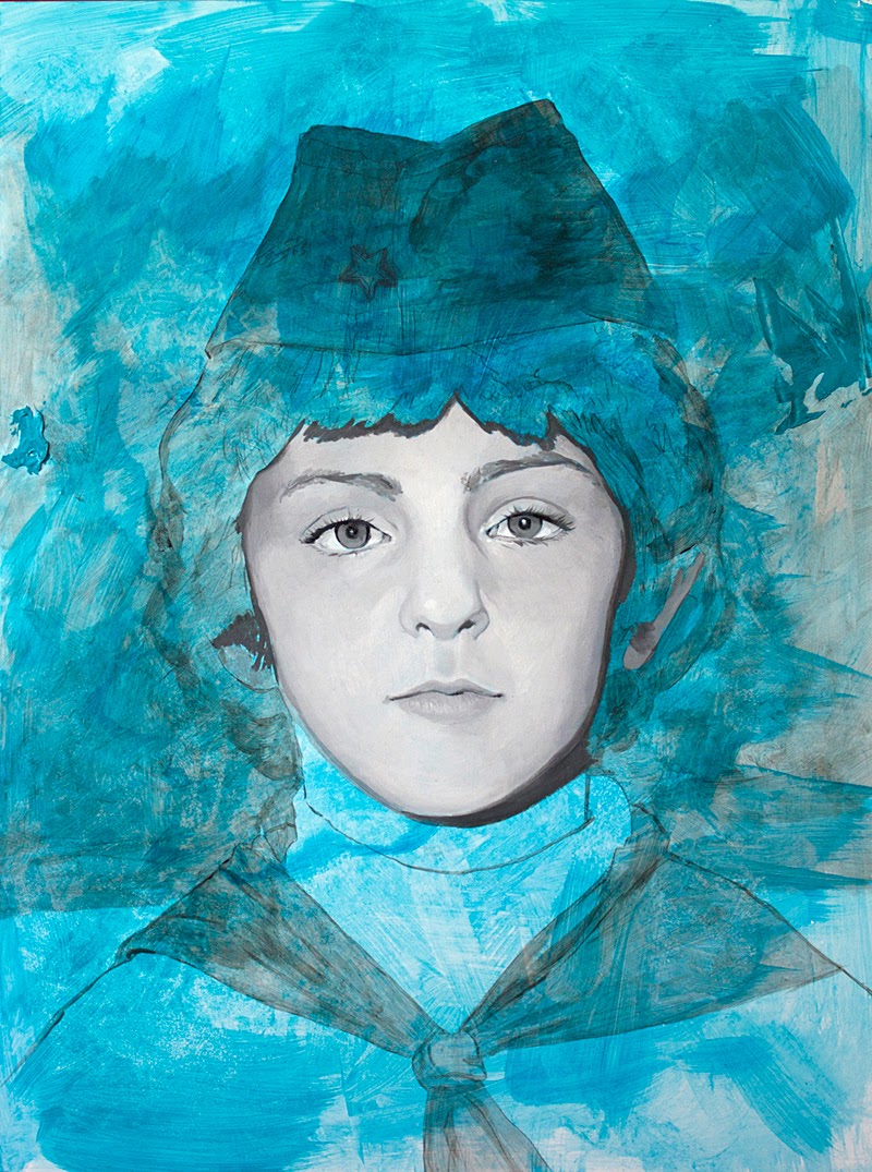 Figurative Blue Paintings by Zrinka Budimlija.
