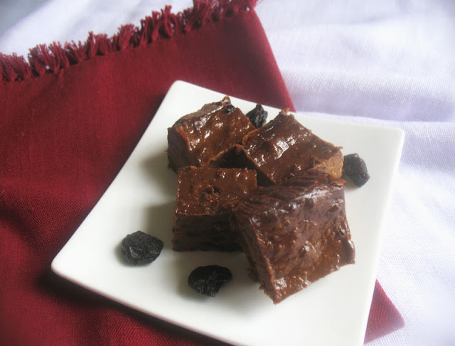 Fudgy Avocado and Sweet Potato Brownies with Dried Fruit
