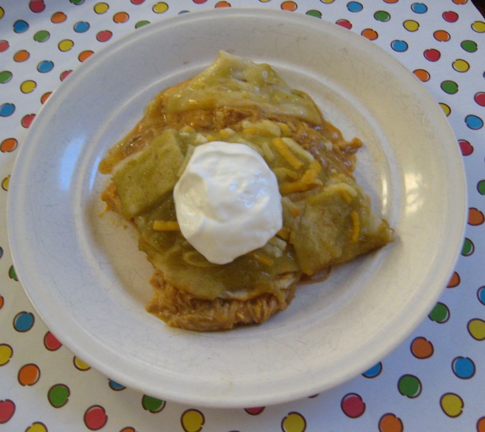 The Kids Cook Monday Sour Cream Turkey Enchiladas