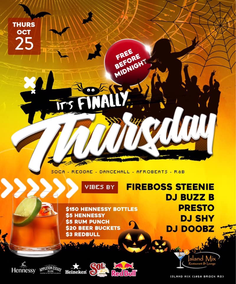 C.A. Confidential It's Finally Thursday Island Mix, Pickering, ON Thurs Oct 25th!