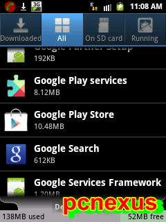 clear cache of google play store app