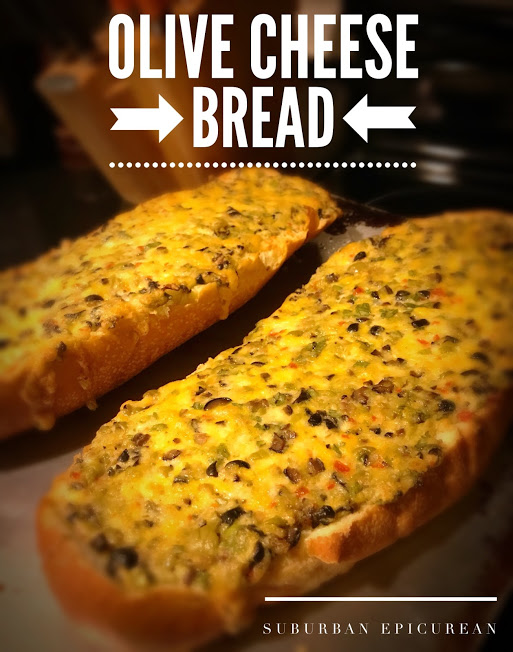 Suburban Epicurean Olive Cheese Bread