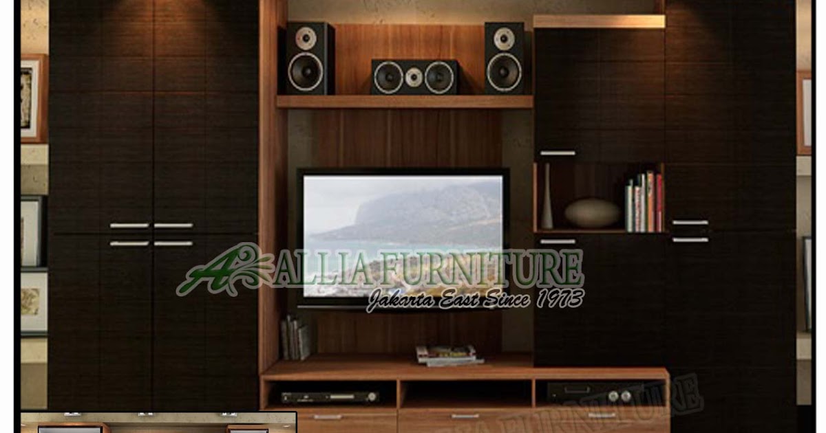 Lemari tv unit pakaian minimalis Borneo Allia Furniture