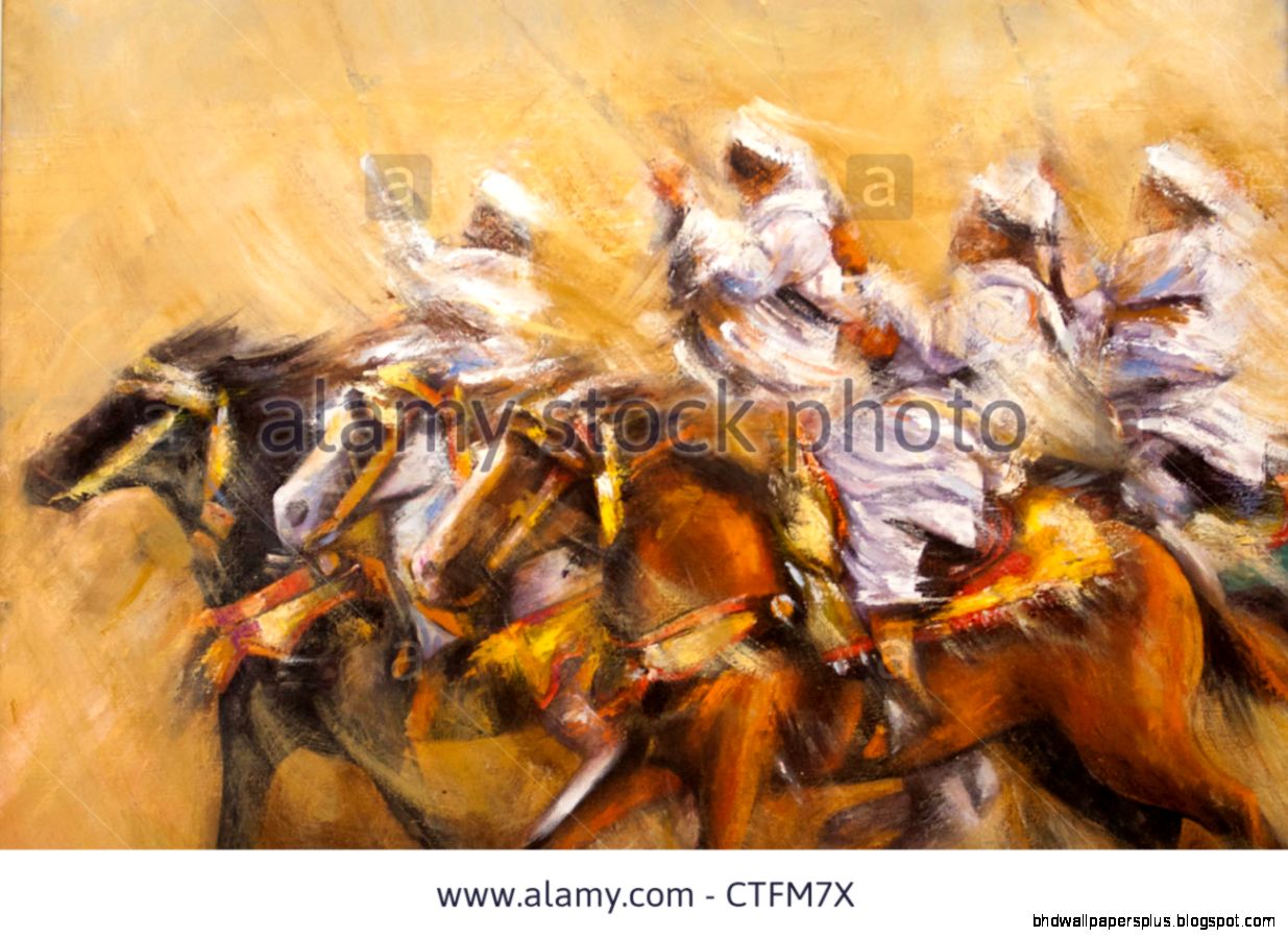 Stock Photo   Morocco Marrakech Medina Museum Painting of painter