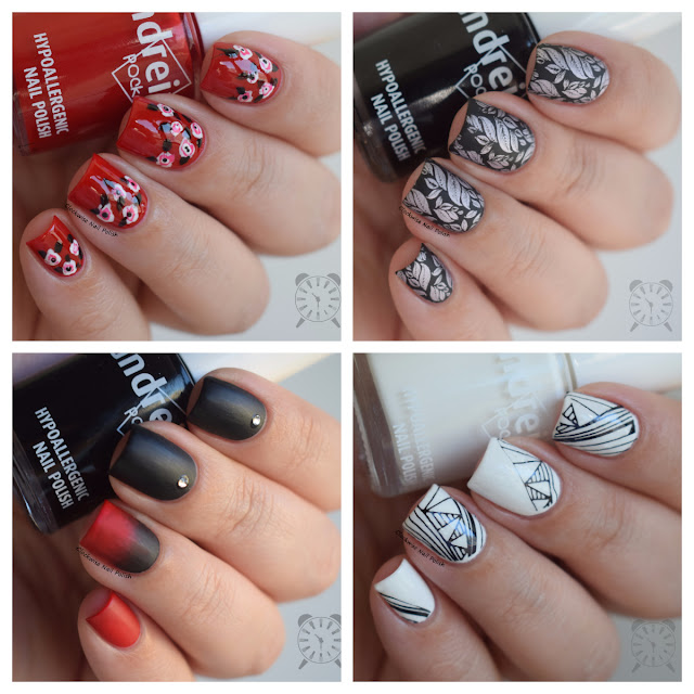 The Clockwise Nail Polish: Andreia Pocket 10, 19 & 23 Nail Art Review