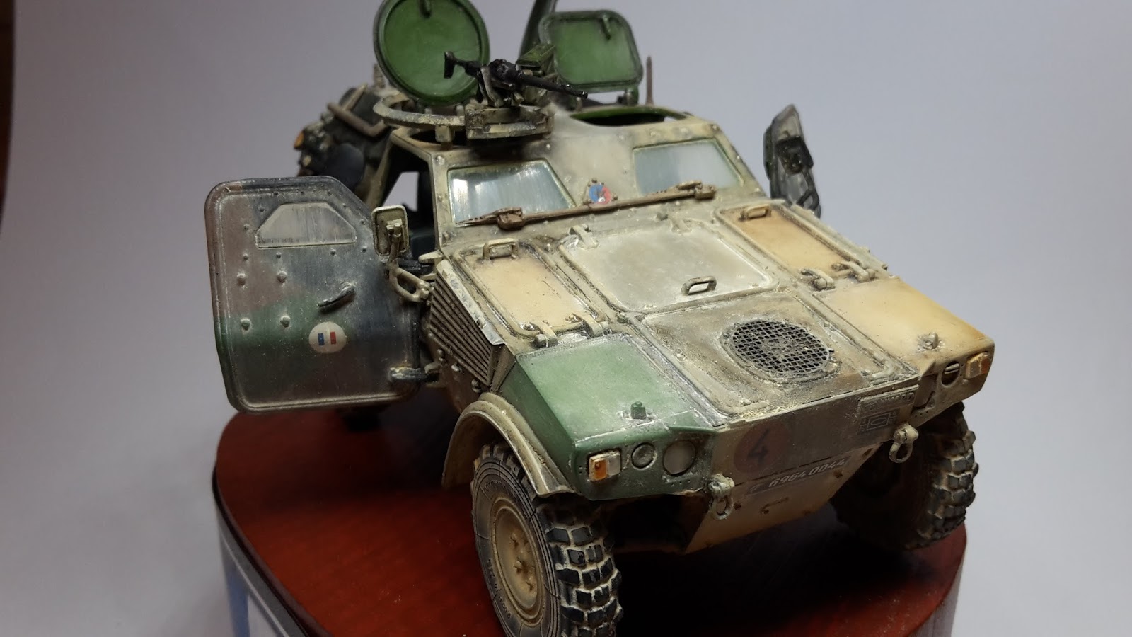 General Jim's French VBL Armored Vehicle Building Kit - 451 Piece Military Model With Opening Doors