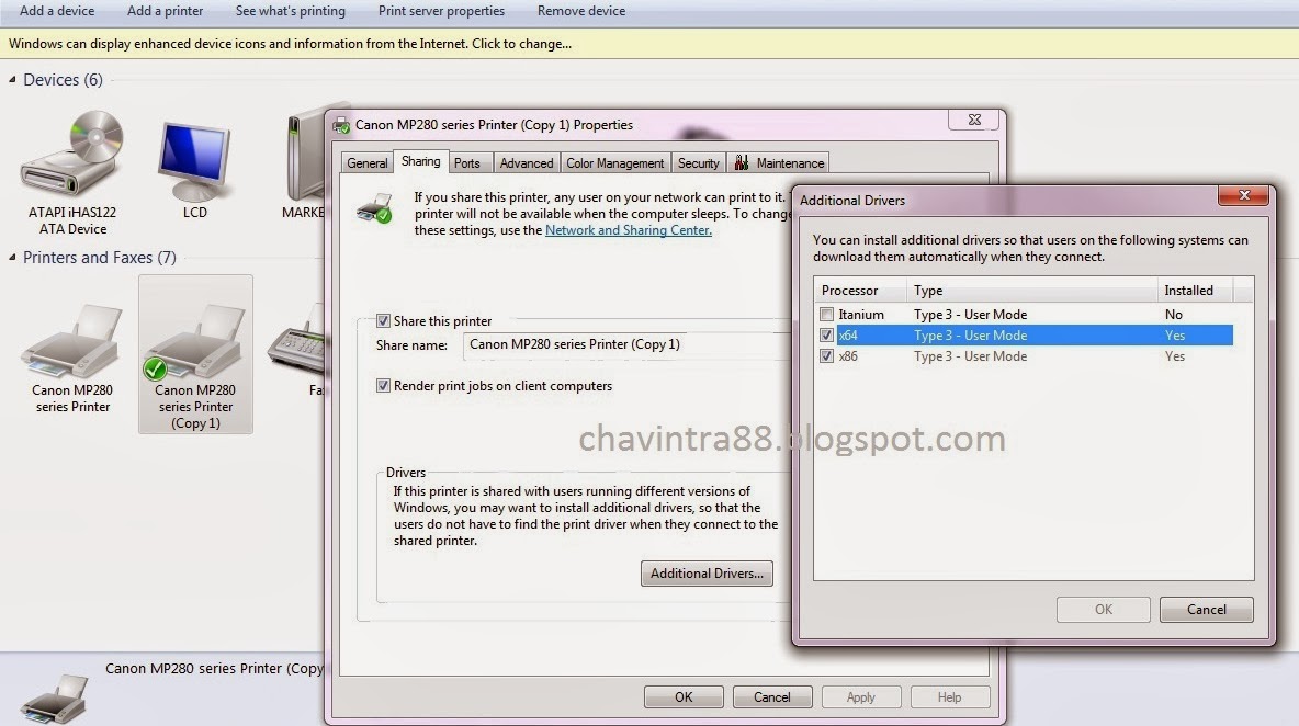 Print driver host for 32bit applications